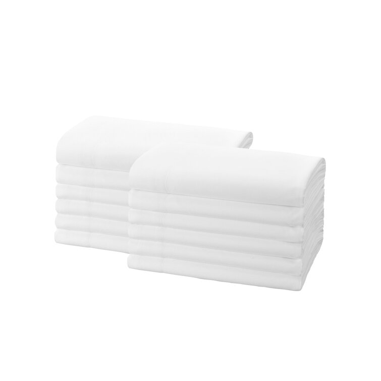 NAMAN Microfiber Flat Sheet Case Pack (Set of 12) Alwyn Home Size: Twin XL