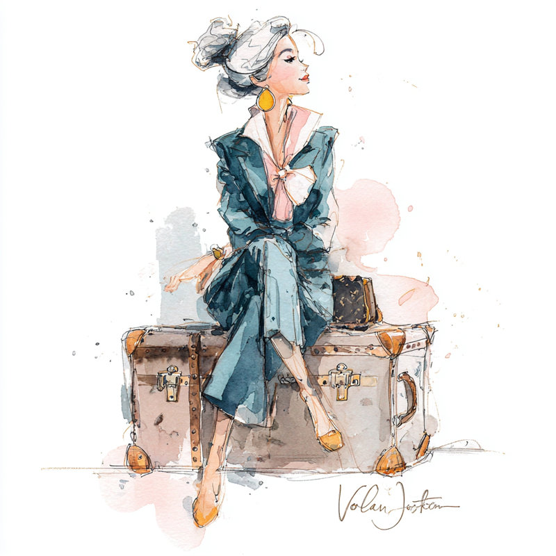 "Traveller's Poise", art mural sur toile tendue