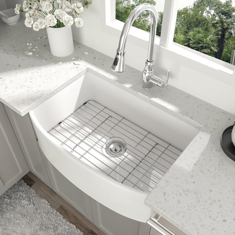 30'' L Single Bowl Ceramic Kitchen Sink