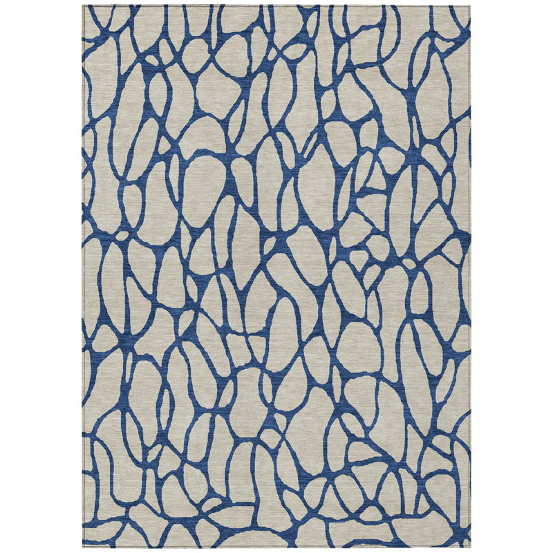 Tapis intérieur / extérieur beige Elowira , 8' x 10'