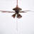 Beaded Pull Chain Extension with Connector for Ceiling Fan or Light, 10 Feet, 3mm Diameter, Bronze-101509600