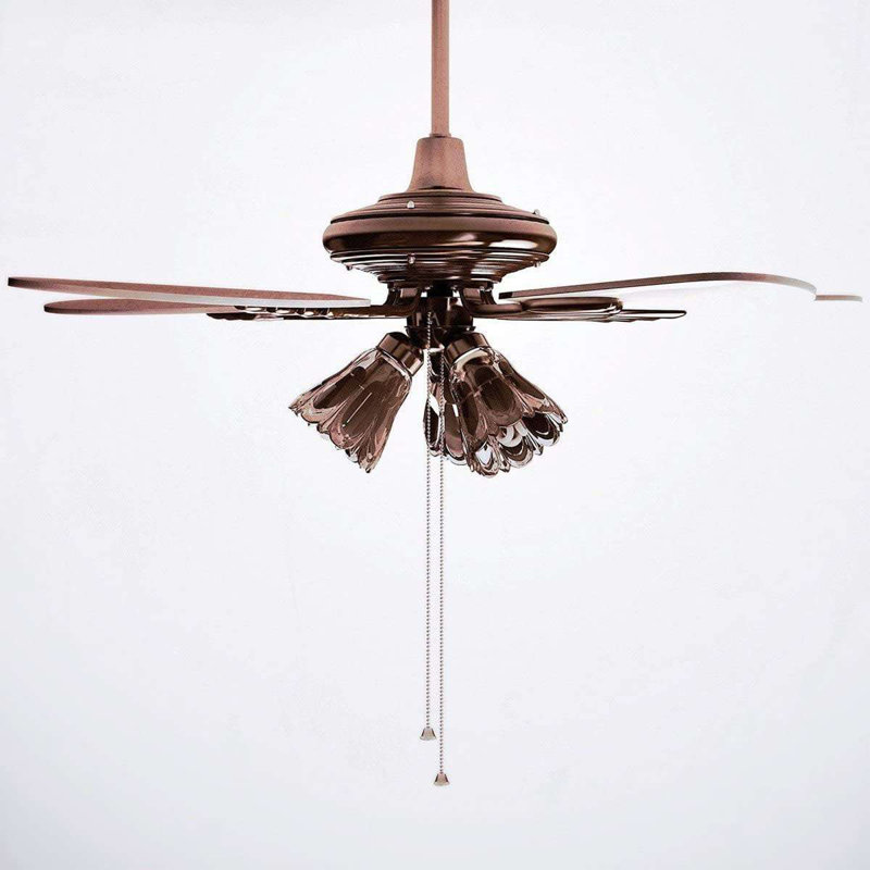 Bronze Stainless Steel Beaded Pull Chain Extension for Ceiling Fan, 10 Feet
