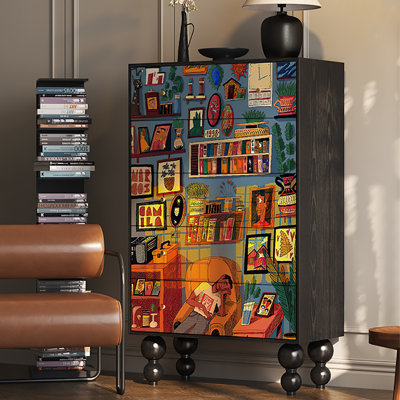 Armoire décorative vintage française haut de gamme
