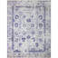 Tapis argenté / bleu foncé noué à la main de haute qualité-72343995