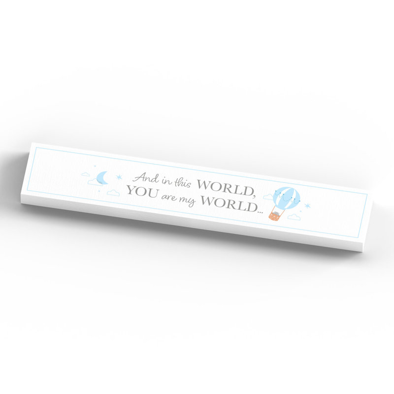 Arjun Text & Numbers Letter Block, White/Blue