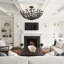 Plafonnier semi-encastré 6 lumières noir moderne Farmhouse
