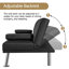 Colour 3-Seater Convertible Futon Sofa Bed-624941622