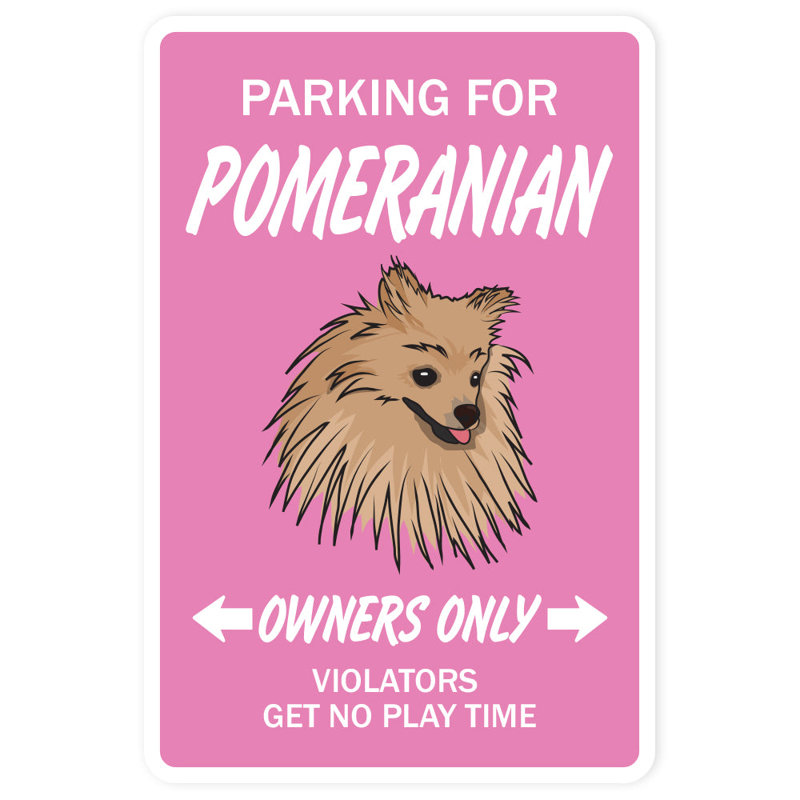 Adhésif décoratif chien de Poméranie