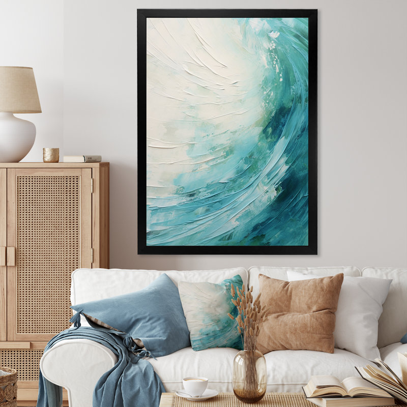 Coleigh - Abstract Spirals, impression sur toile_106224, Impression noire sur toile encadrée, H 44 po x l 34 po x P 1,5 po