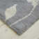 Meadowsweet Floral Machine Woven Grey/White Rug