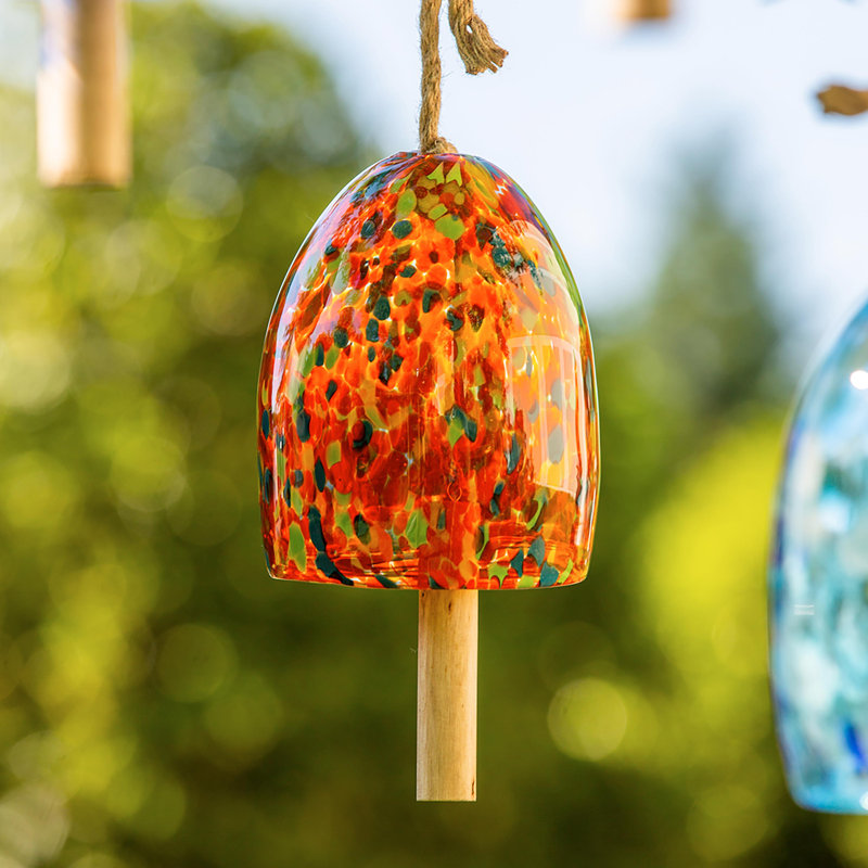 Carillon de clochette Art Glass, Orange