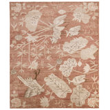 Jaipur Living Plumari Handknotted Transitional Red Area Rug (6'X9')