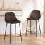 Hauteur de comptoir moderne Kavi avec coussin rembourré et pieds en métal-2070141338-2070141332