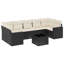 Vidaxl Garden Sofa Set Set Of 8 Black, Cream White