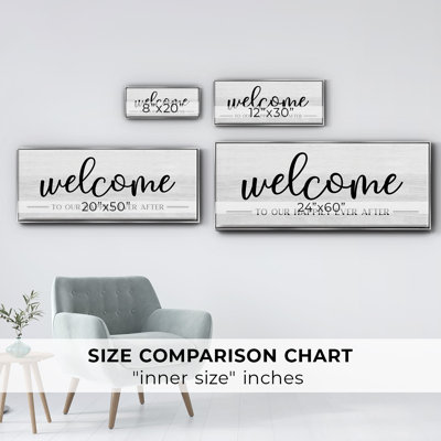 Welcome Ever After- Framed Canvas