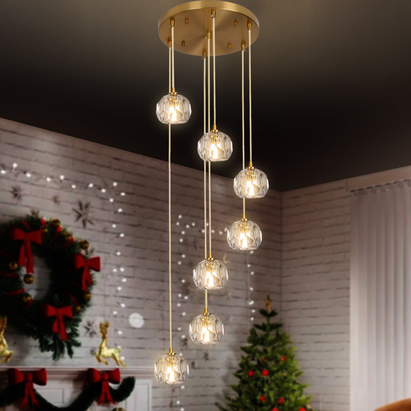 Bawi 7 - Light Geometric Chandelier