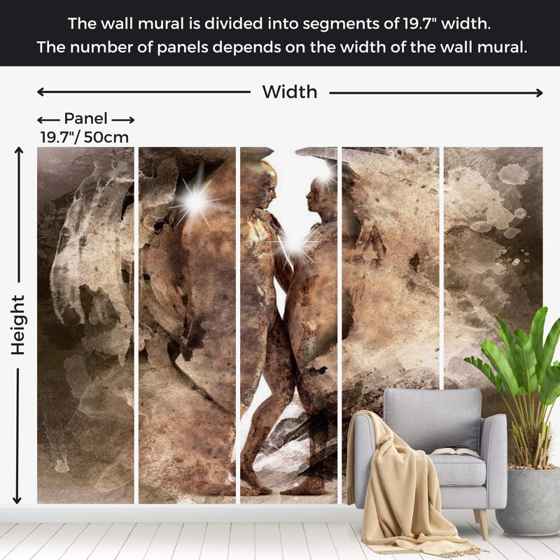 Abstract Wall Mural, 110" L x 157" W