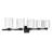 Oslo 5 - Light Dimmable LED Matte Black Vanity Light
