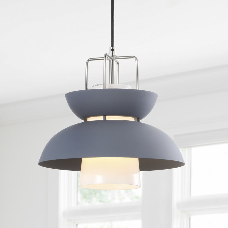 Luminaire suspendu unique en forme de dôme à 1 lumière Beeson