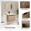 Petit meuble-lavabo 24 "avec design flottant-1834551560