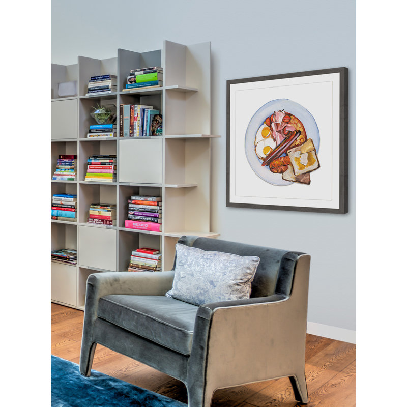 « sunday brekky », reproduction d’art encadrée, H 12 po x l 12 po x P 1,5 po