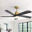 Sofucor 52" 5-Solid Blade Smart Modern Ceiling Fan with LED Light,Remote-133441930