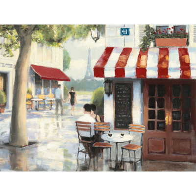 «Relaxing at the Cafe II» par James Wiens, reproduction sur toile