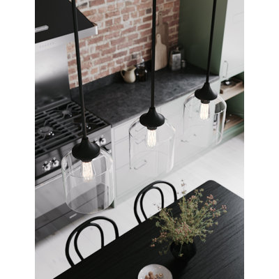 Luminaire suspendu linéaire à 3 lumières pour îlot de cuisine