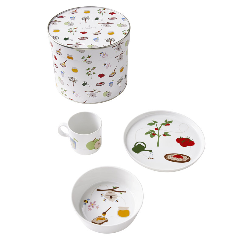 Eveil Gourmand Porcelain Dinnerware Set