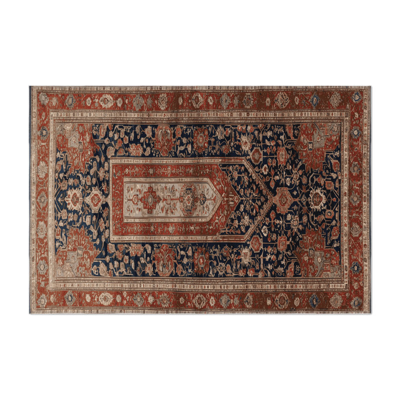 Tapis turc intérieur et extérieur brun, Rectangulaire 3 pi x 5 pi
