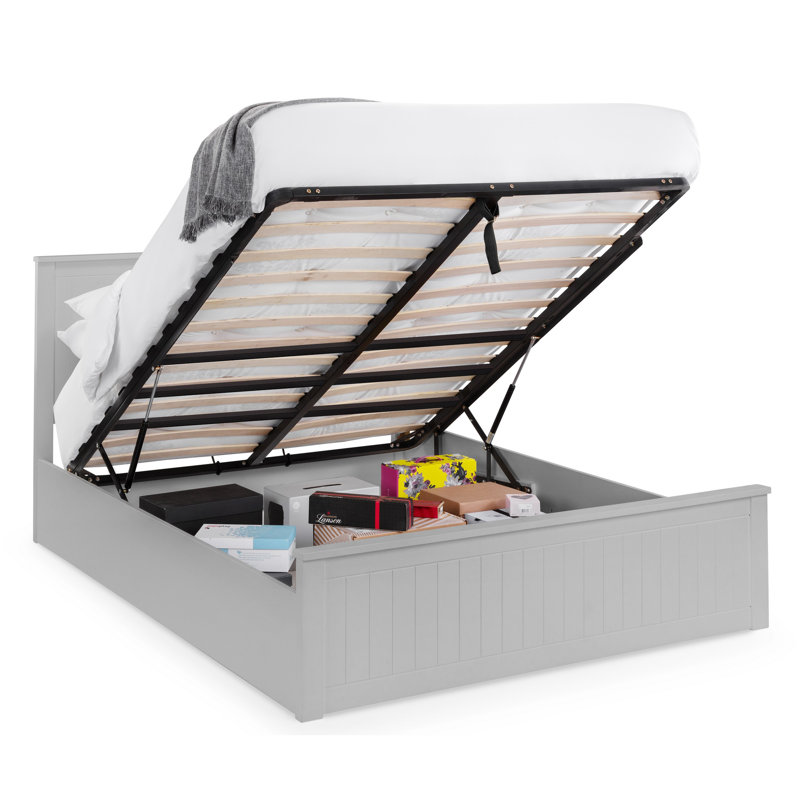 Coralie Storage Bed, Double (4'6), Surf White
