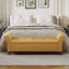 Banc de rangement capitonné 40 po, banc de rangement rembourré avec repose-pieds, banc de fenêtre à accoudoirs roulés-1041794213-1064410577