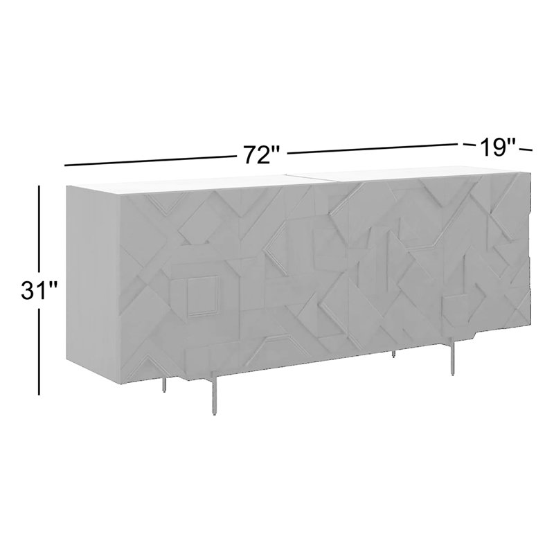 Dalia 72" Wide Mango Wood Sideboard