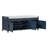 Storage Bench With 3 Shutter-Shaped Doors, Shoe Bench With Removable Cushion And Hidden Storage Space (Antique Navy, OLD SKU: WF284226AAM), Shoe Storage-1671592823