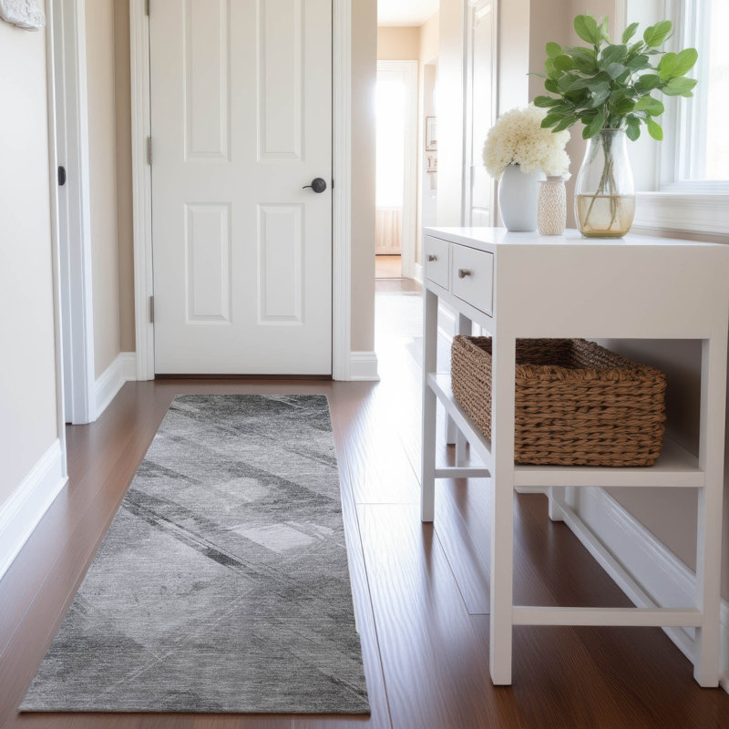 Premium Machine Washable Harjo AMF1535 Stripes Rug, Runner 2'3" x 7'6"