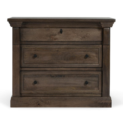 Adelaide Three-Drawer Mango Wood Nightstand by Classic Home