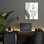 «Green Abstract Leaves No 1» par Andreas Magnusson, art mural en verre acrylique