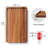 2 Pack 9.8x5.9 Inch Acacia Wood Serving Trays, Mini Decorative Platters for Coffee Table, Bar, Party, Charcuterie & Cheese Board Home Decor