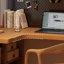 Bureau en L en bois massif Burlywood, bureau-118343184-118343188