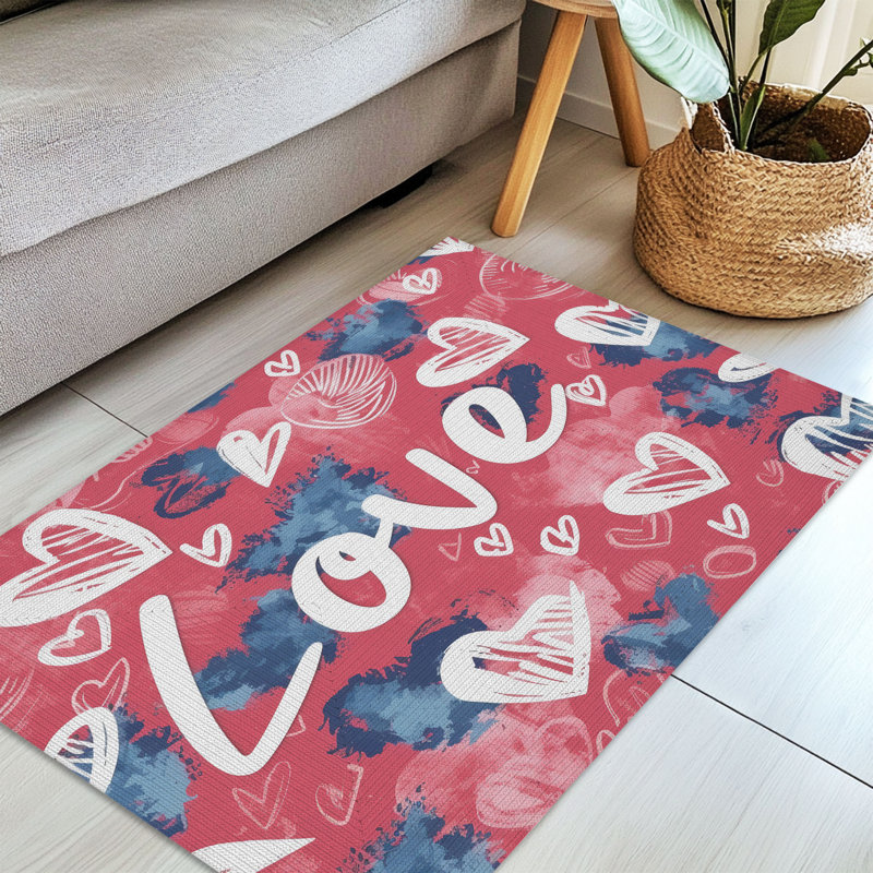Tapis tressé Love Love, Rectangulaire 3 pi x 5 pi