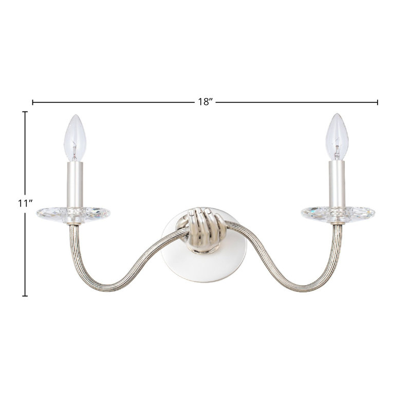 Venus 2 LT Pewter Wall Sconce Kalco, Pewter