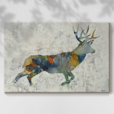 Toile tendue avec cerfs