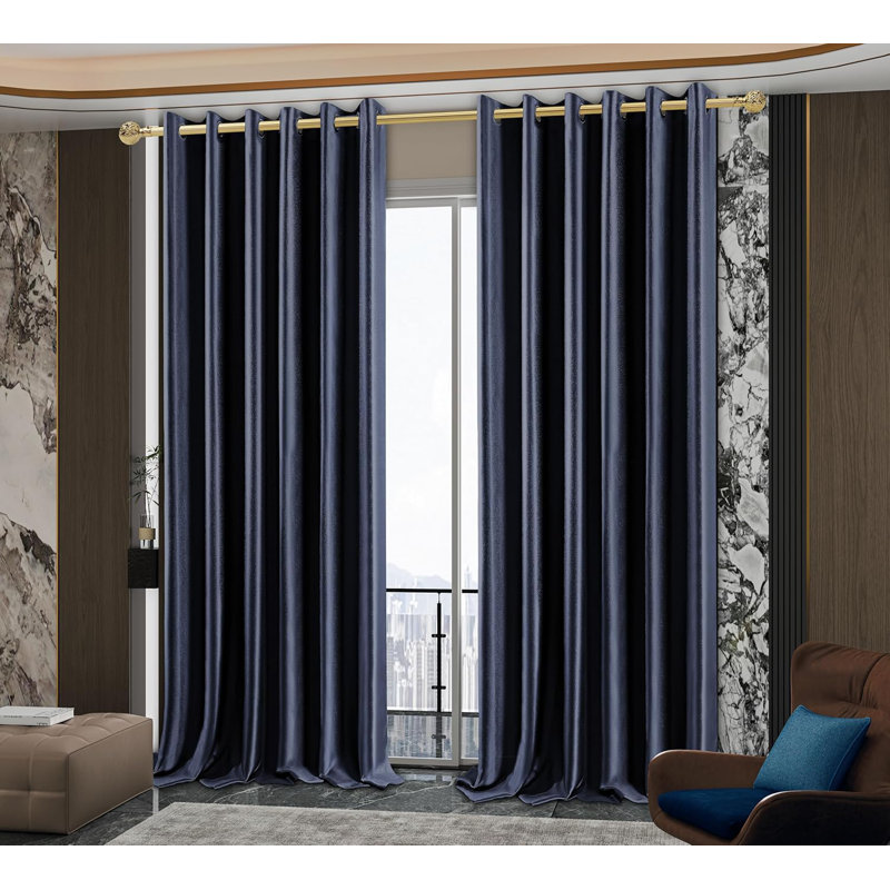 Blackout Curtain, Navy, 66cm Width x 54cm Drop