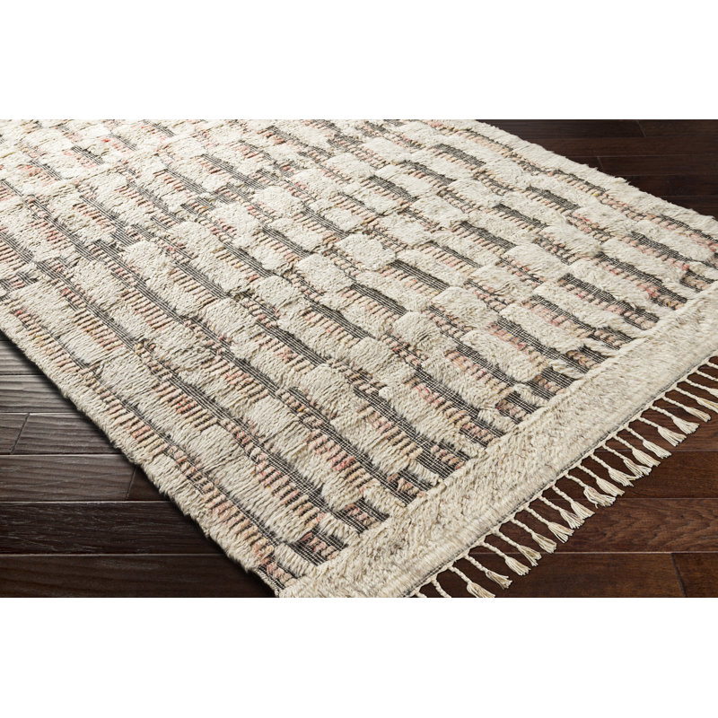 Ro Wool Moroccan Indoor Rug, Rectangle 6' x 9'