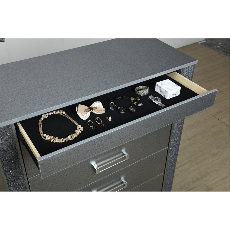 Commode argent Lorenzo