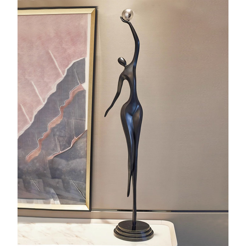 Figurines modernes abstraites dans des objets décoratifs en fibre de verre