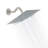 10 Inch Rain Shower Head High Flow Stainless Steel Square Rainfall Shower Head High Pressure Design-103120329