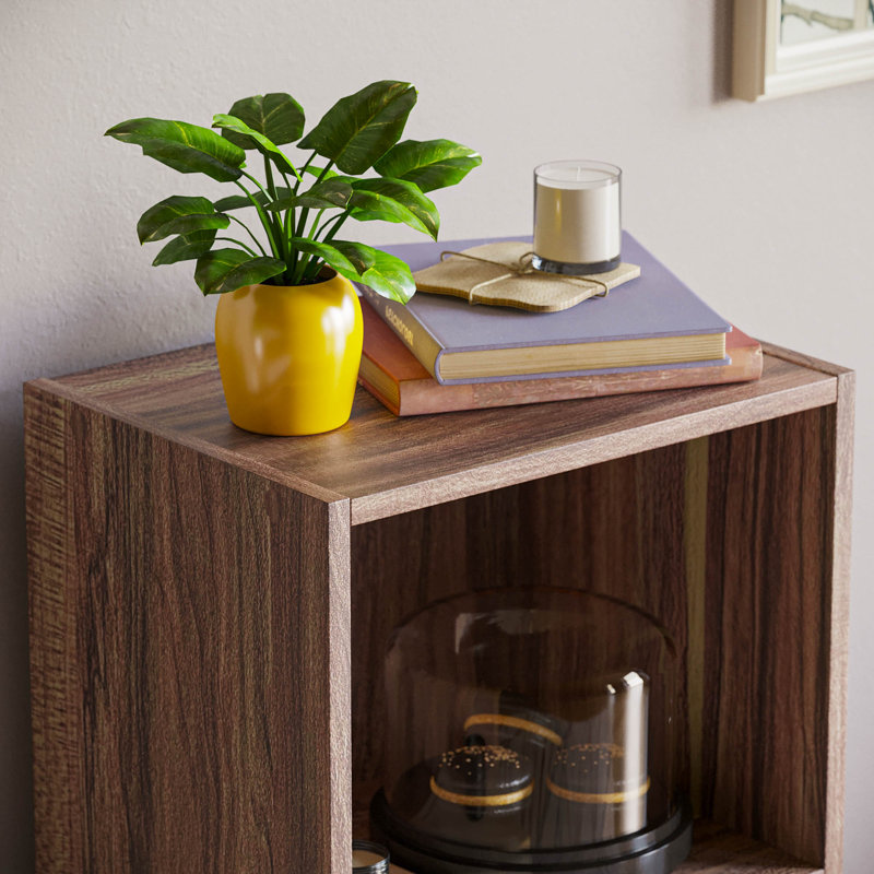 Binegar 80cm H x 32cm W Bookcase, Walnut