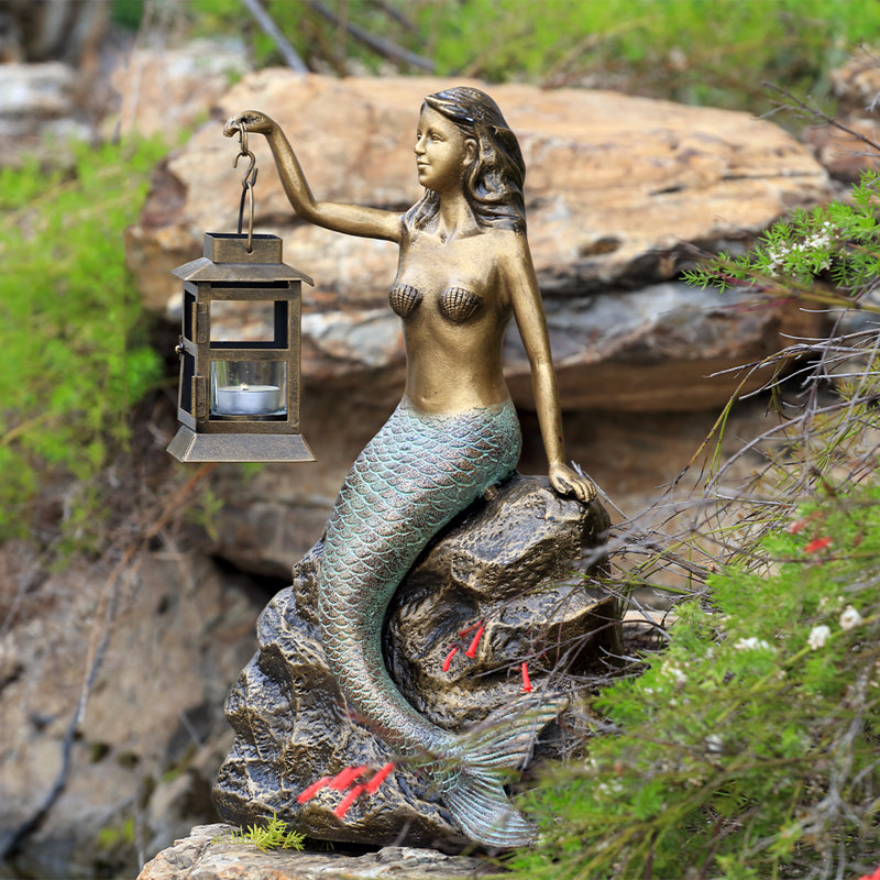 Beachside Mermaid  Garden Statue