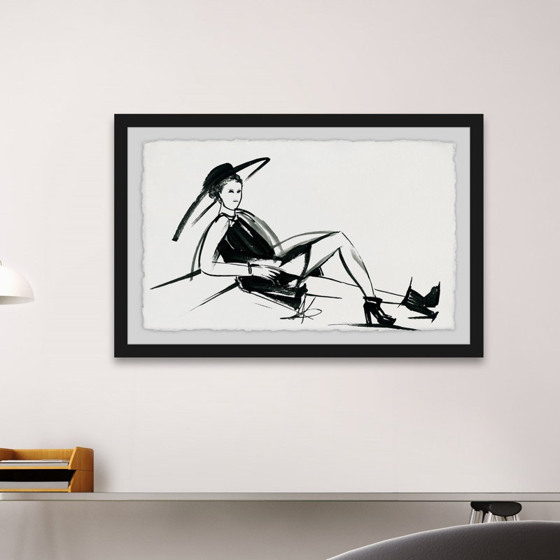 « Happy Go Lucky », reproduction de peinture à l’aquarelle encadrée, 20 po x 30 p